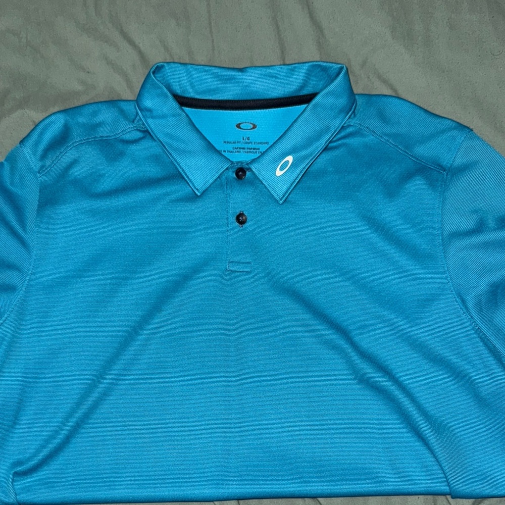 Oakley Men's Blue Polo Shirt